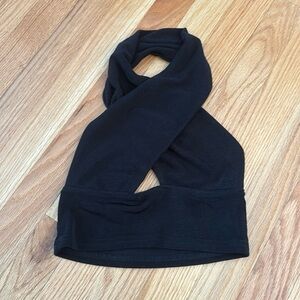 Black Cross Top, Size Small